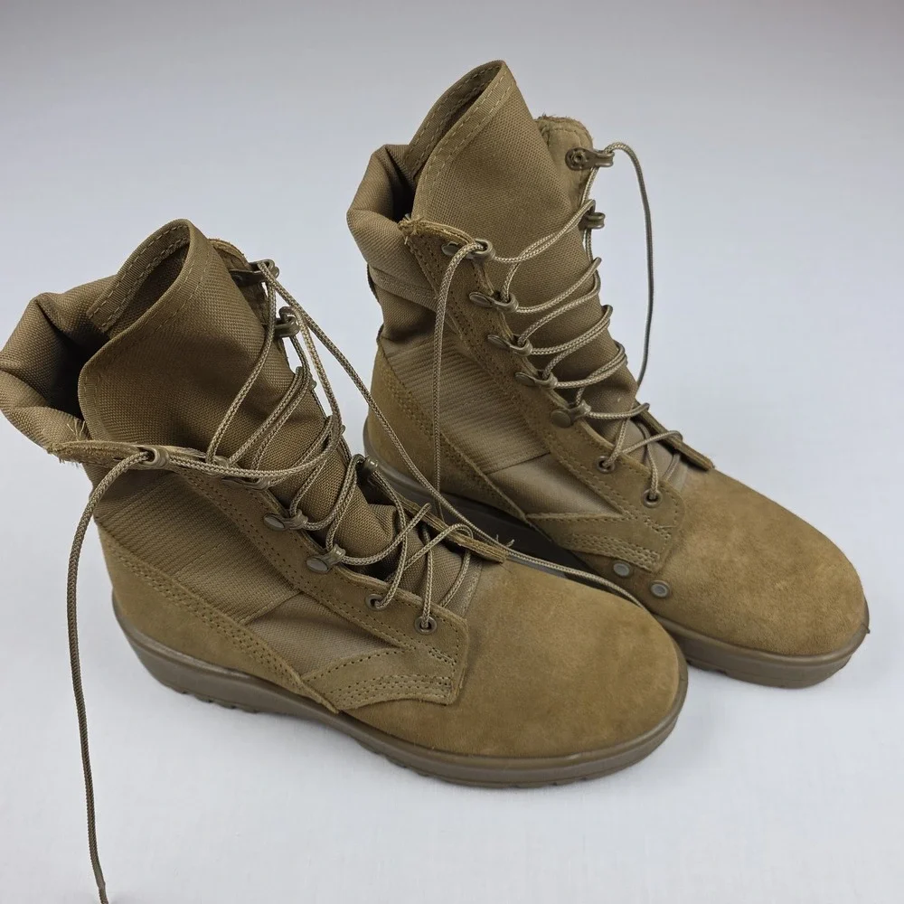 Belleville 798 Hot Weather Army Combat Boot Mens 7 R Coyote Brown Suede Nylon